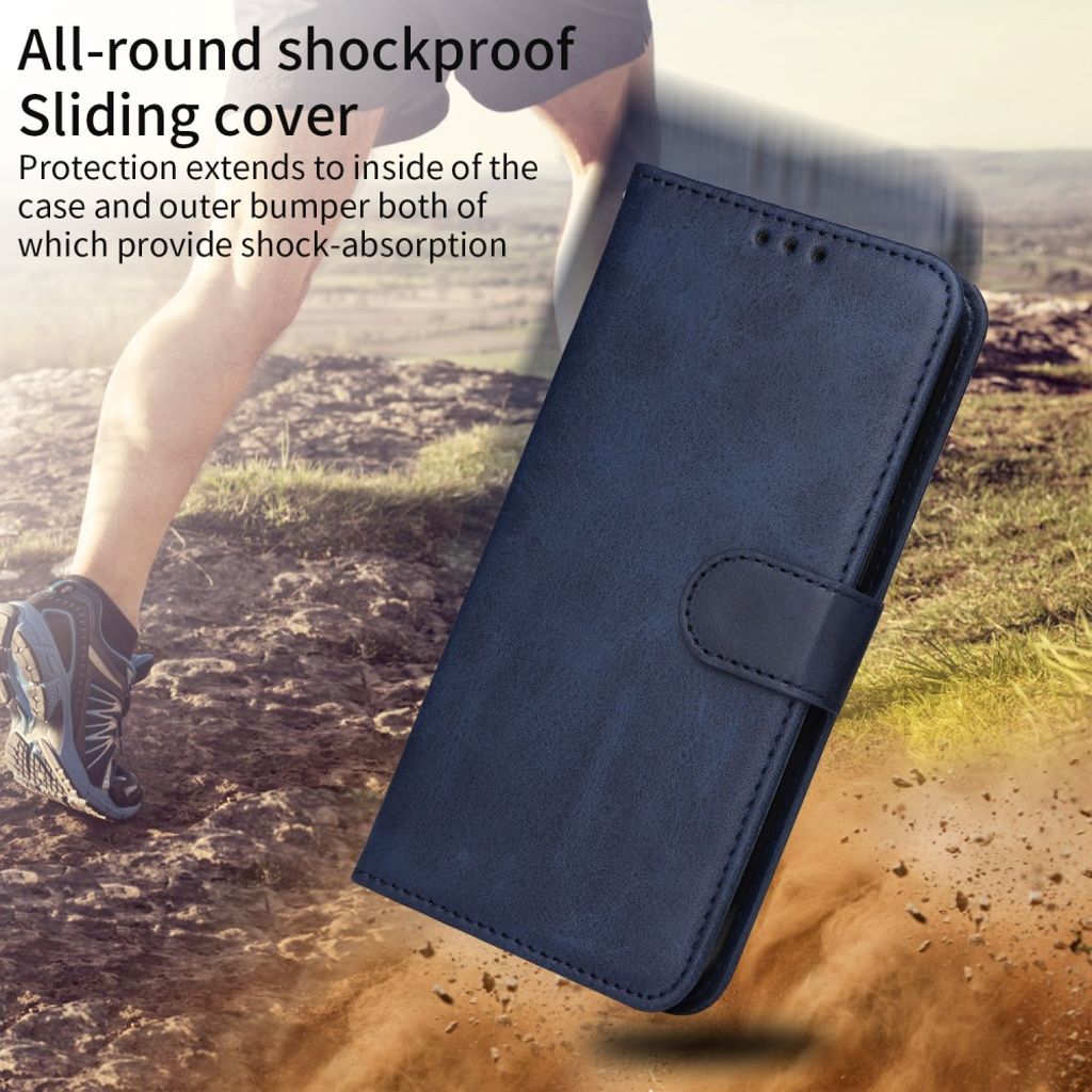 Motorola Moto G86 Power 5G / G86 5G Wallet Cover Card Holder – Blue