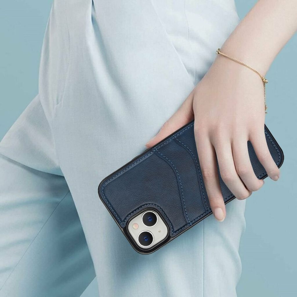 iPhone 13 mini Case Card Holder – Blue