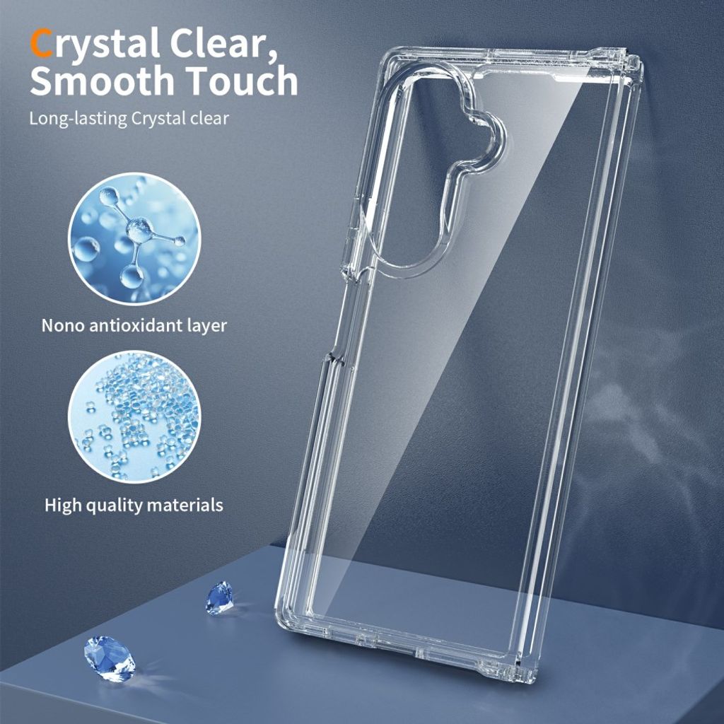 Samsung Galaxy Z Fold8 Ultra Cover med akrylbagside - Gennemsigtig