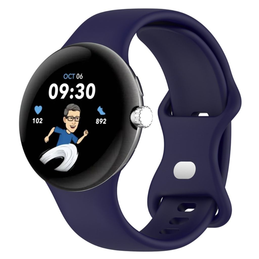 Google Pixel Watch 3 41 mm Kellonranneke, Silikoni - sininen