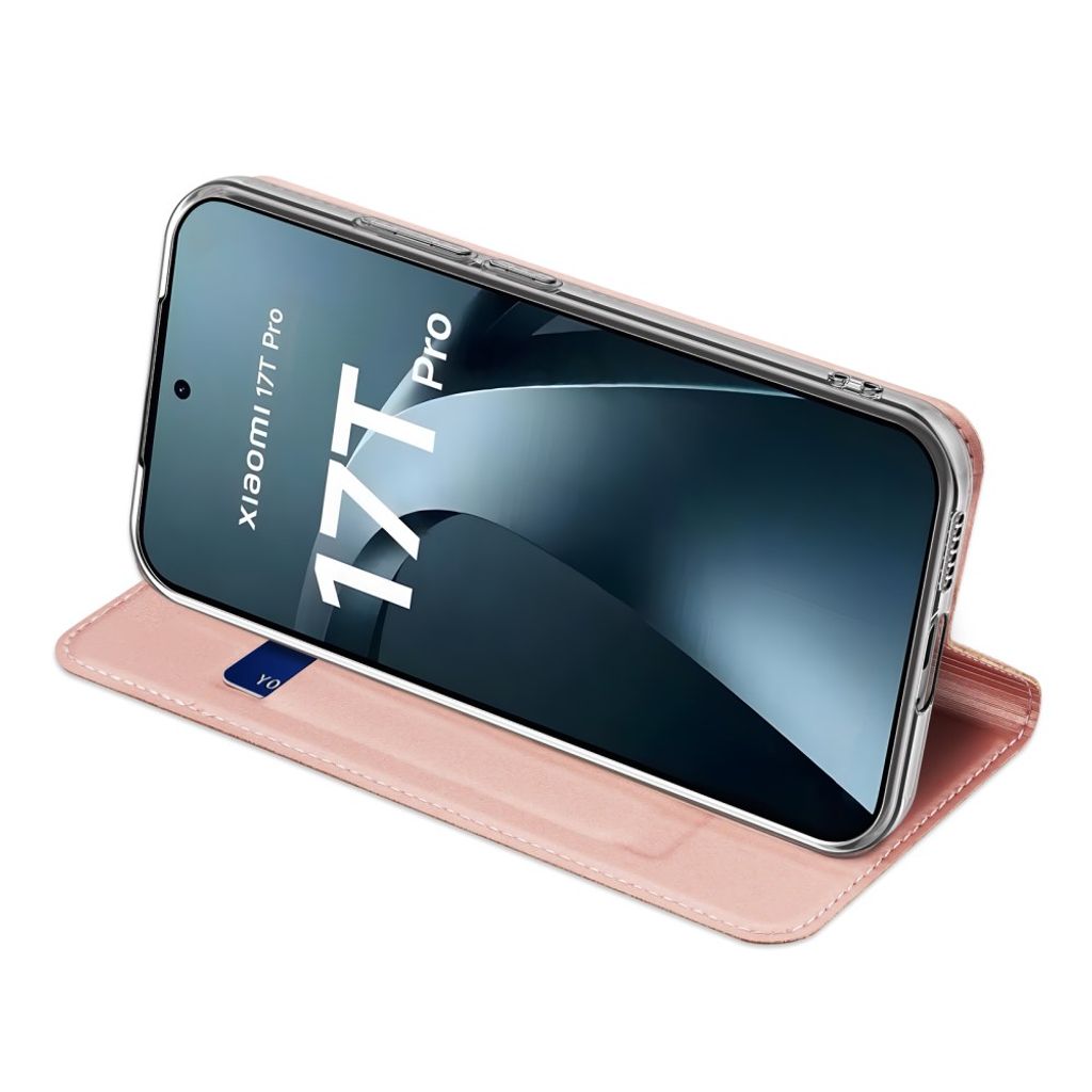 DUX DUCIS Xiaomi 17T Pro Lommeboketui i PU skinn - Rosa