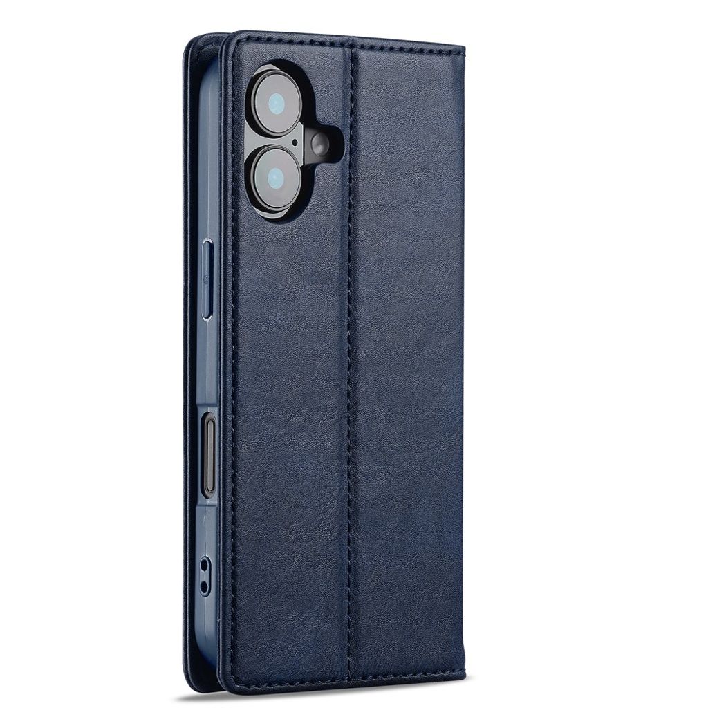 LC.IMEEKE iPhone 16 Plus Wallet Cover - Blue