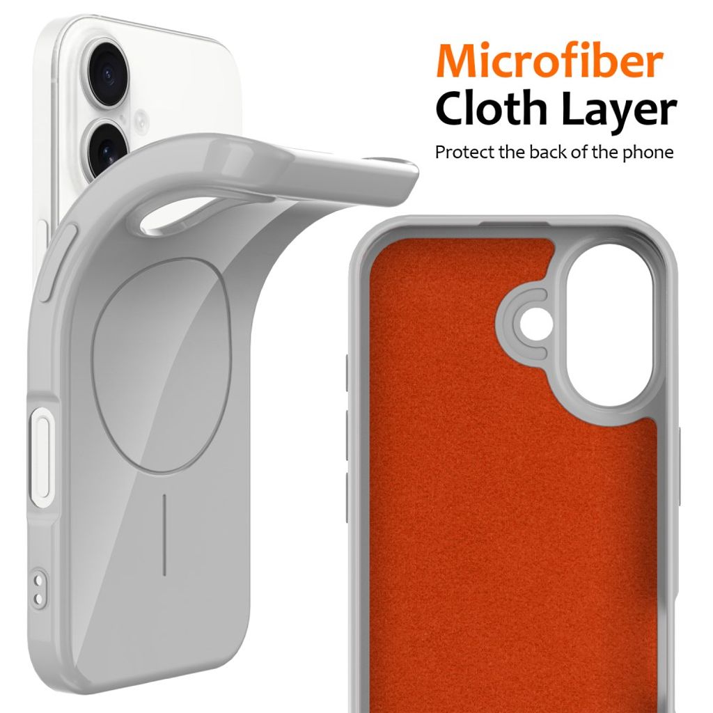 iPhone 17 MagSafe-kompatibelt Skal med Bärrem - Vit