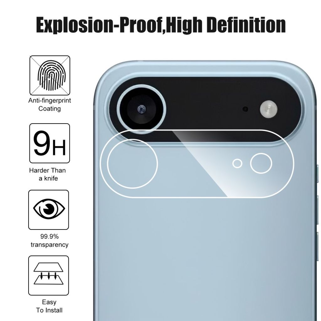 iPhone 17 Air Linsebeskytter i herdet glass