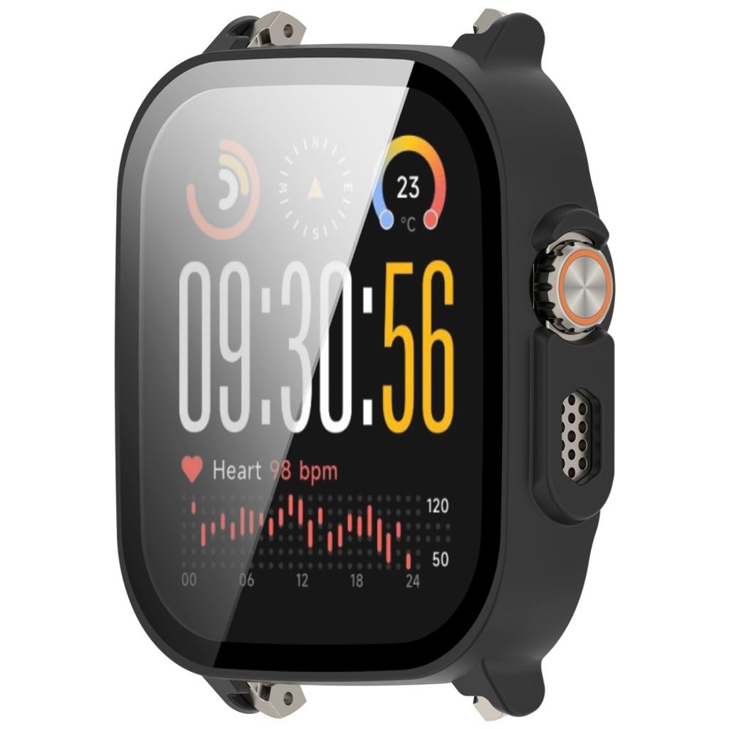 Realme Watch 5-deksel med skjermbeskytter i herdet glass – svart