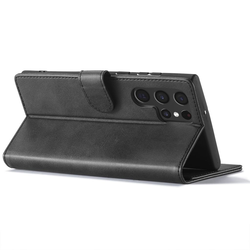 LC.IMEEKE Samsung Galaxy S26 Ultra Lommeboketui i PU-lær - Svart