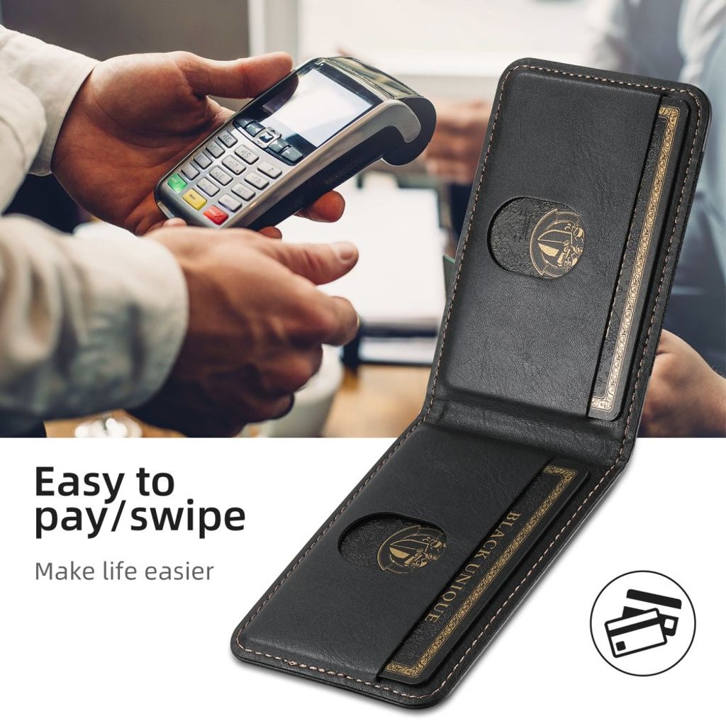 SUTENI iPhone 13 Pro Max MagSafe Lompakkokuori - Musta