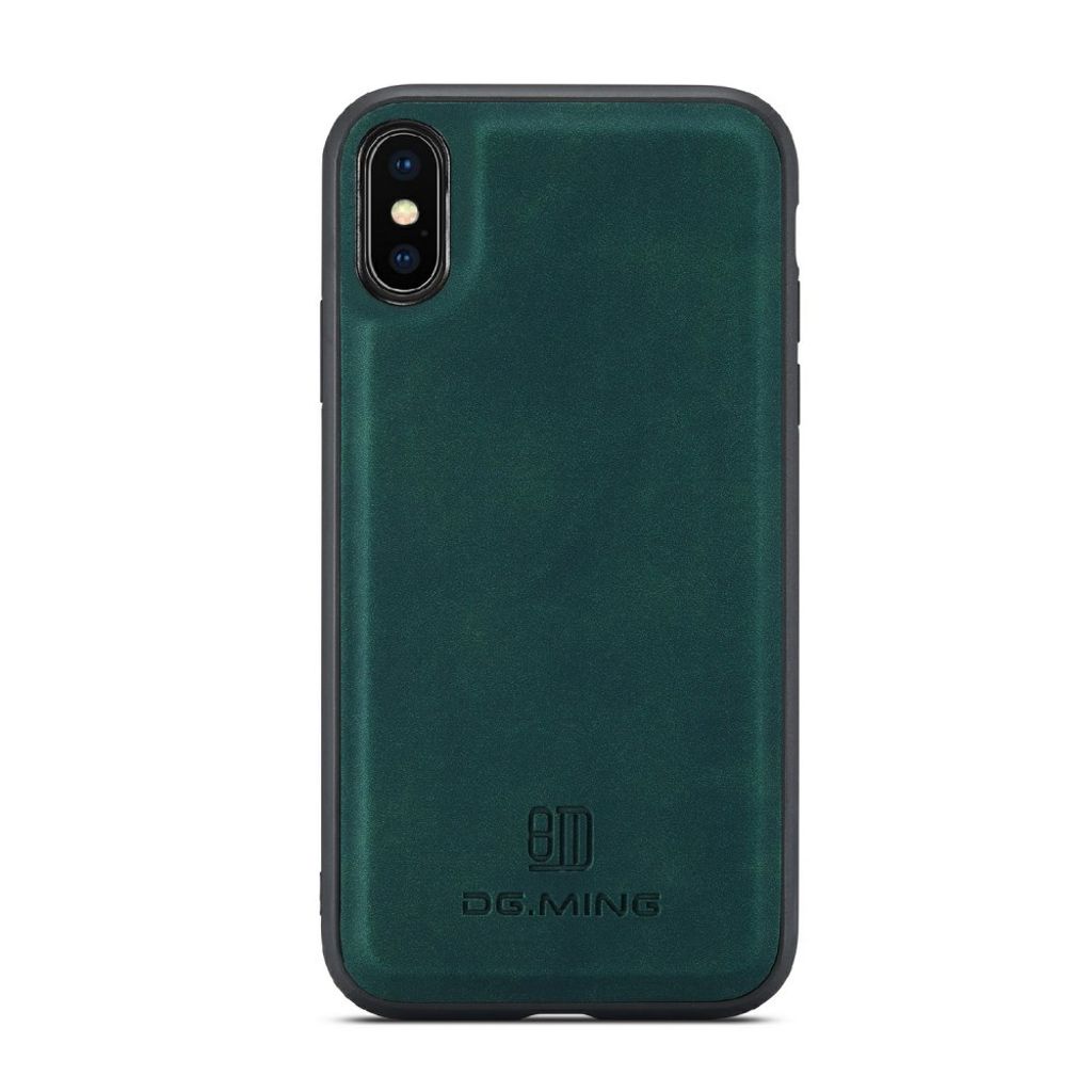 DG.MING iPhone X/XS Lompakkokuori Magneettikiinnityksellä - Vihreä