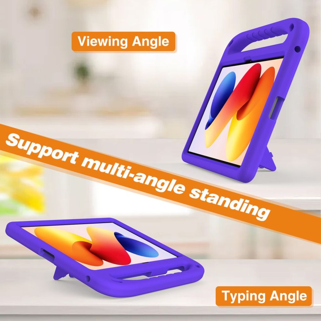 Xiaomi Redmi Pad 2 Pro Deksel med Håndgrep og Stativ – Lilla
