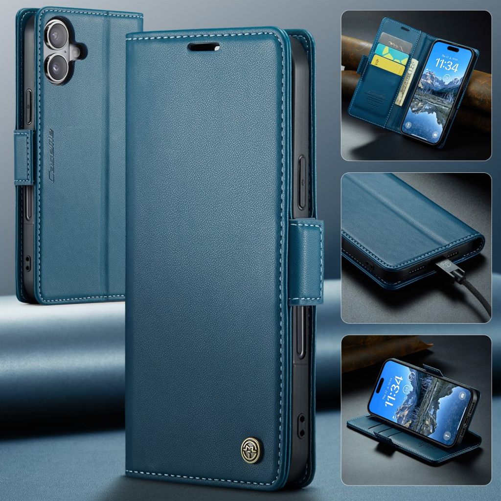 CASEME iPhone 17 Etui med Kortplads - Blå