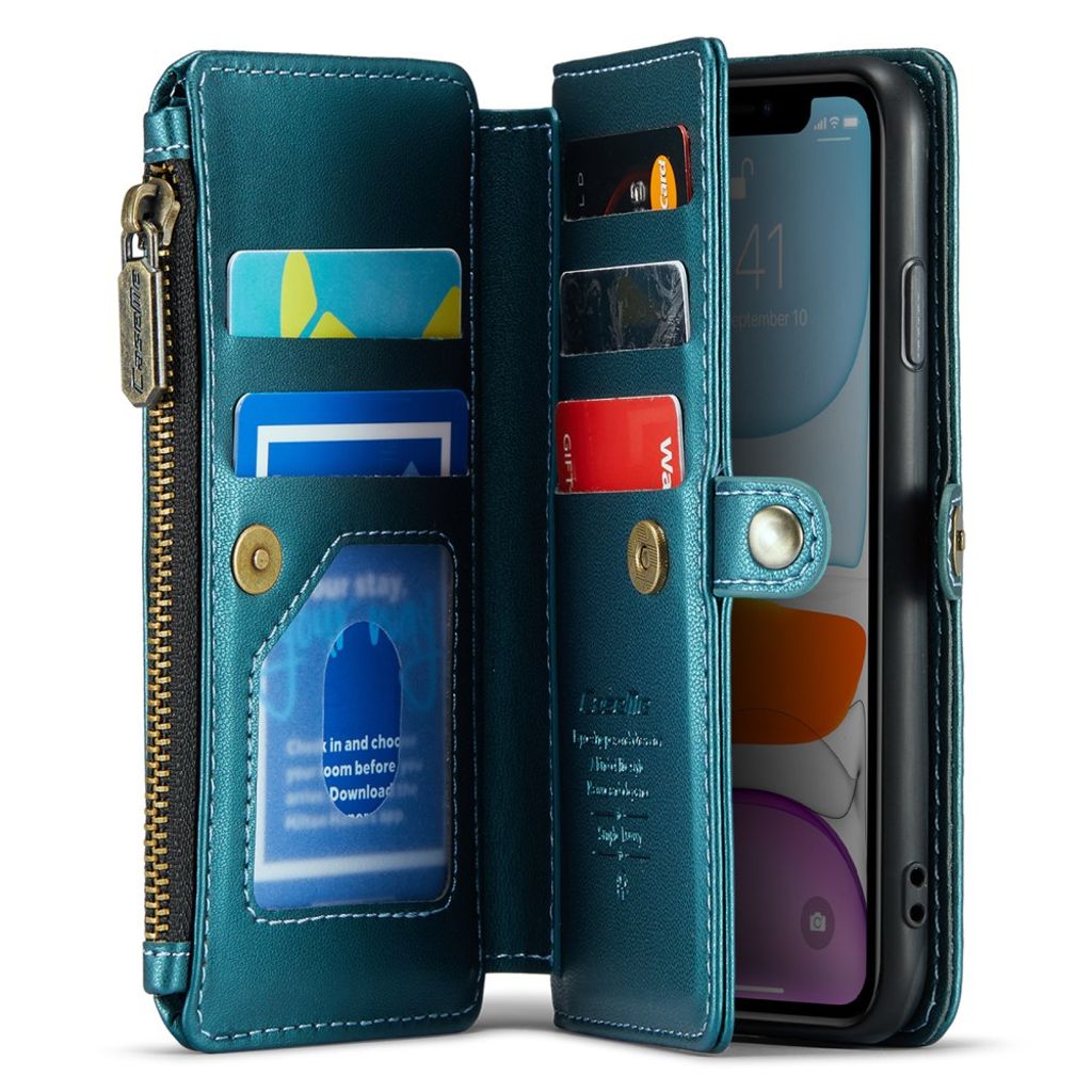 CASEME iPhone 11 Fodral med 10 Kortfack - Grön