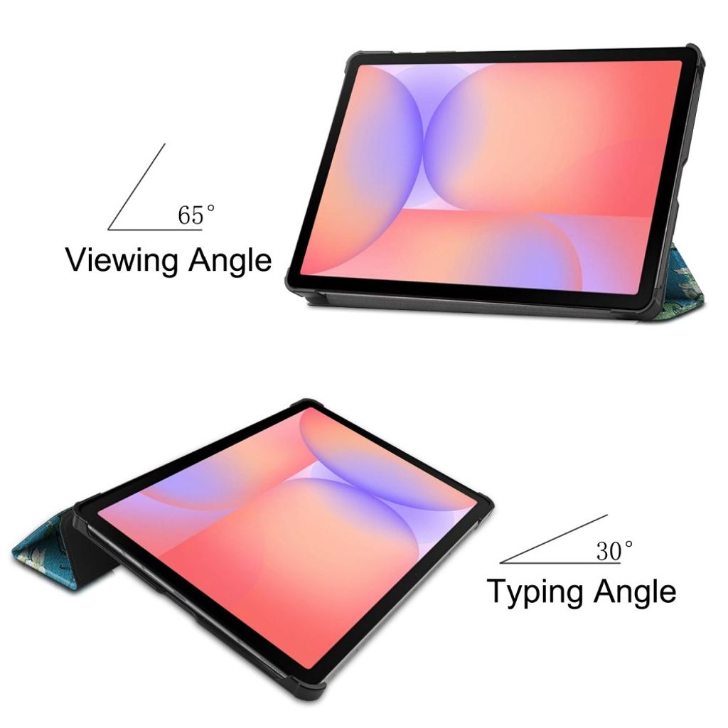 Samsung Galaxy Tab S10 Lite fodral med tryck - Aprikos
