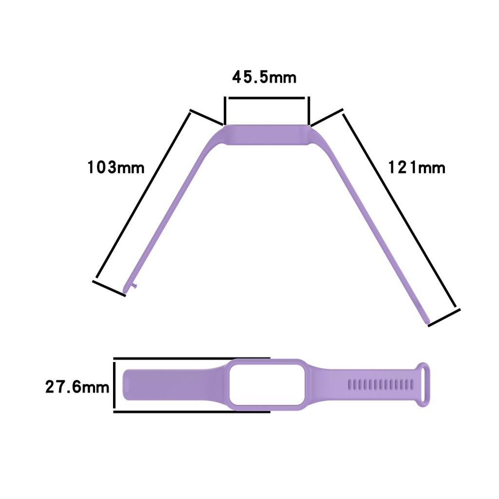 Xiaomi Smart Band 9 Active/Redmi Band 3 Silikon klokkerem med deksel - Svart