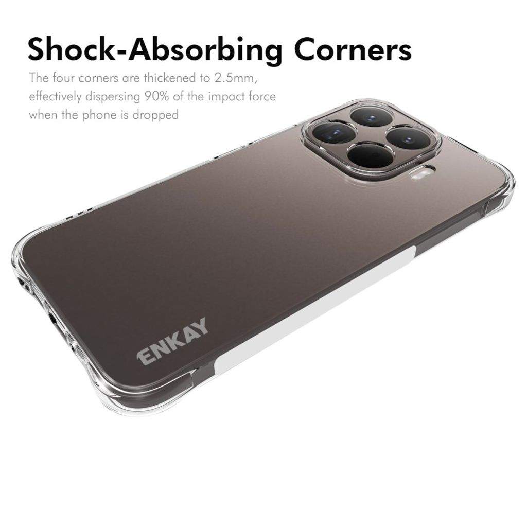 ENKAY HAT PRINCE Xiaomi 17T Pro Iskunkestävä kuori - Läpinäkyvä