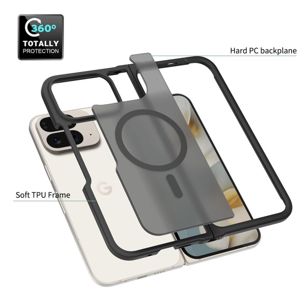 Google Pixel 10 Pro Fold Cover med MagSafe - Sort