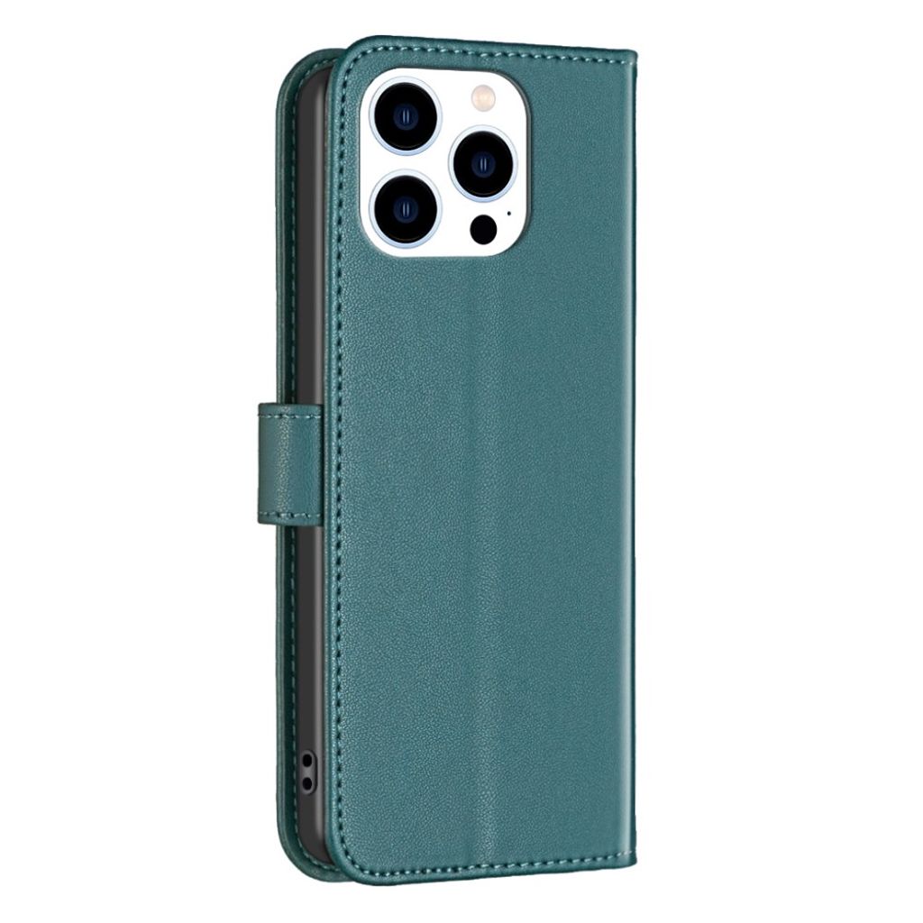 BINFEN COLOR iPhone 16 Pro Max Lompakkokotelo Jalustalla – Vihreä