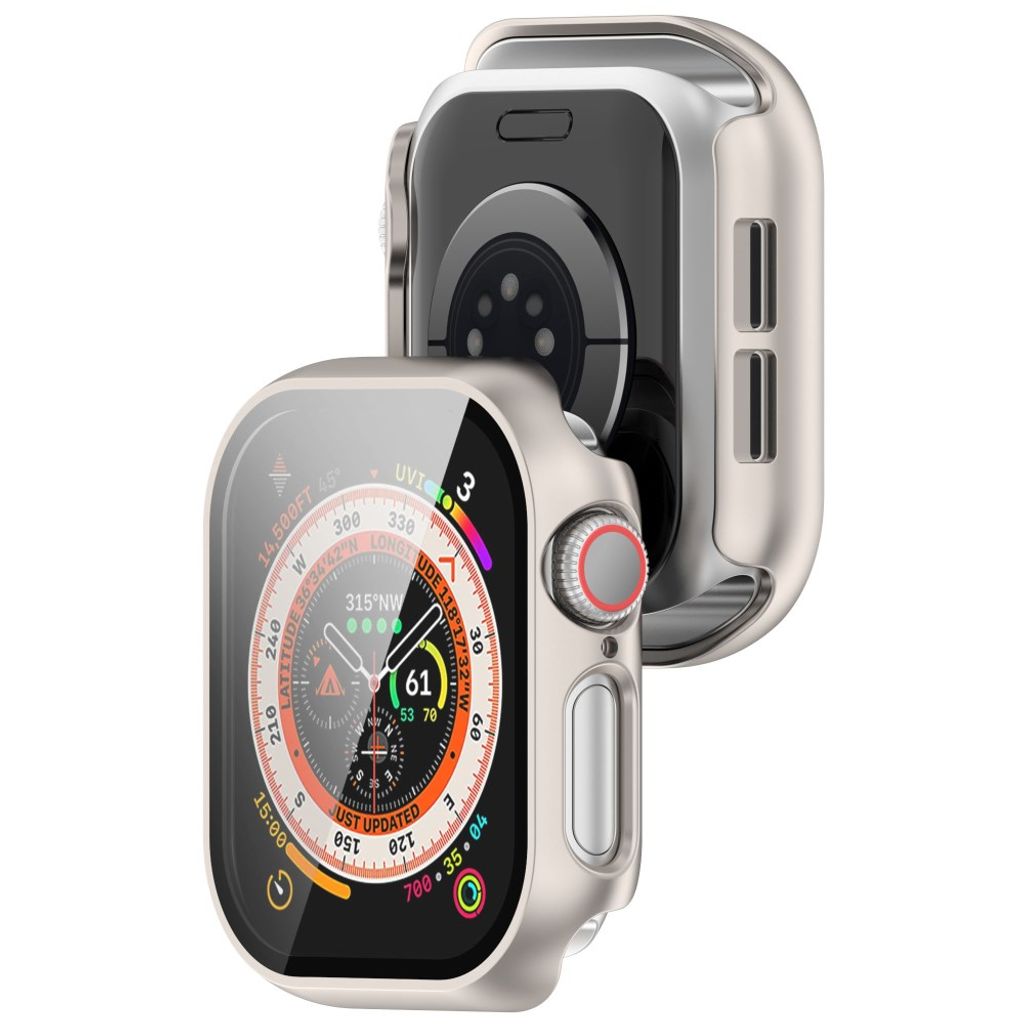 Apple Watch Series 11/10 42mm deksel med skjermbeskytter – sølv