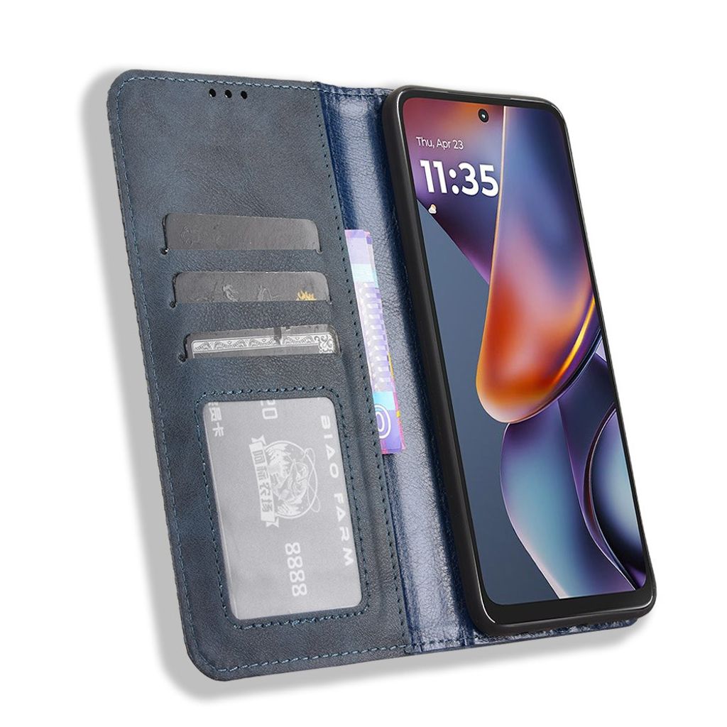 Motorola Moto G (2025) Plånboksfodral - Blå