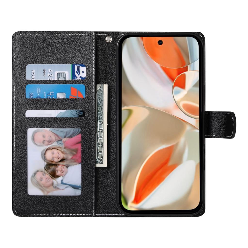 Google Pixel 11 / 11 Pro Plånboksfodral i PU-läder - Svart