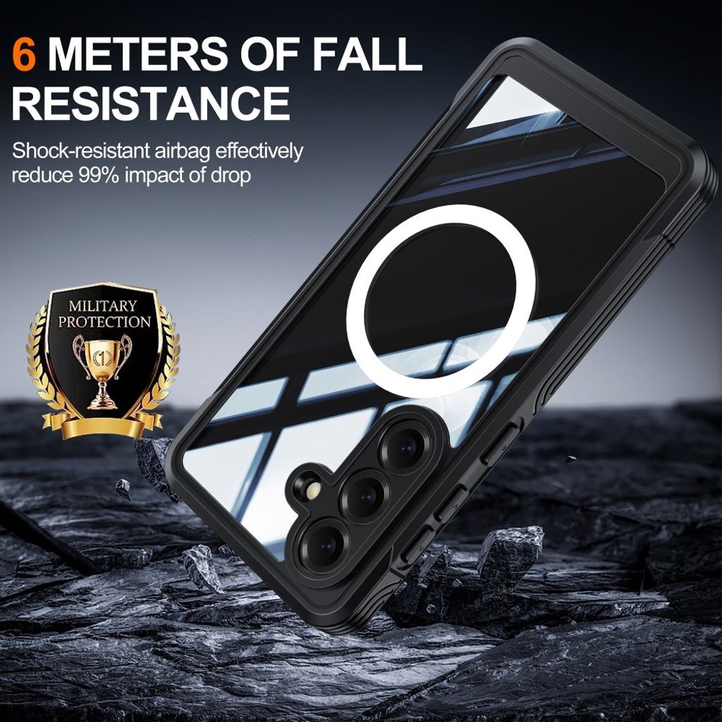 Samsung Galaxy S26 Plus MagSafe Deksel med Skjermbeskytter - Svart