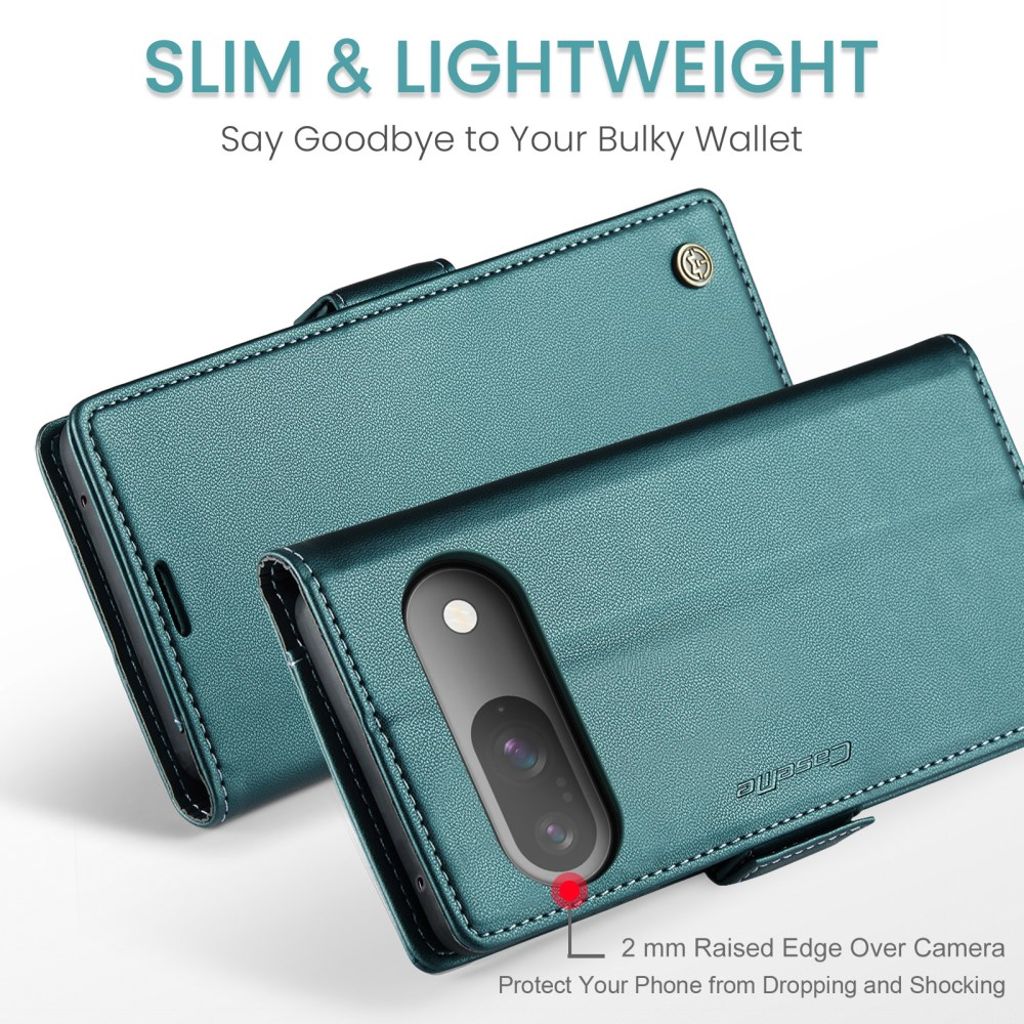 CASEME Google Pixel 10 Pro / 10 / 9 Pro / 9 Kotelo Korttipaikka - Vihreä