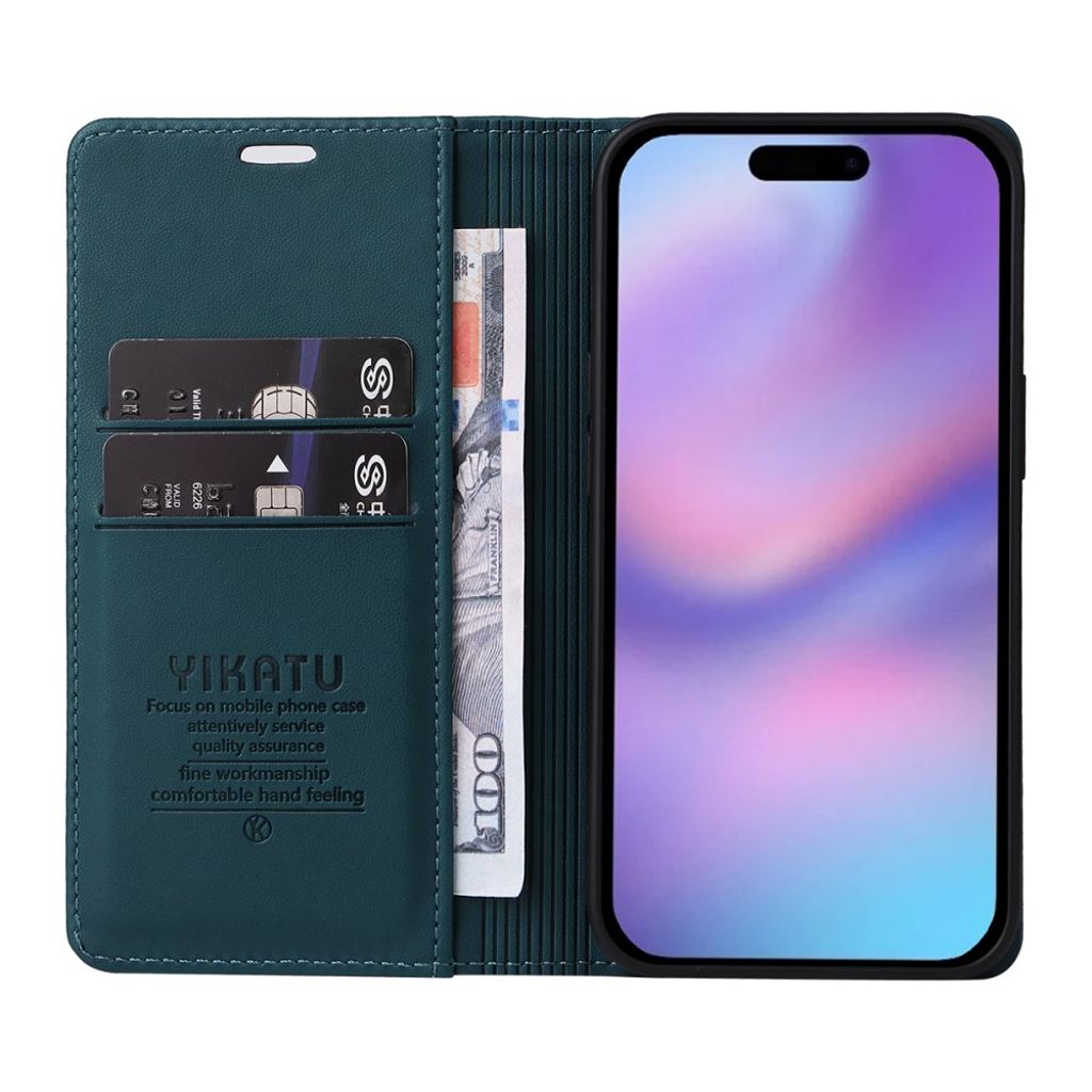 YIKATU iPhone 17 Wallet cover - Green