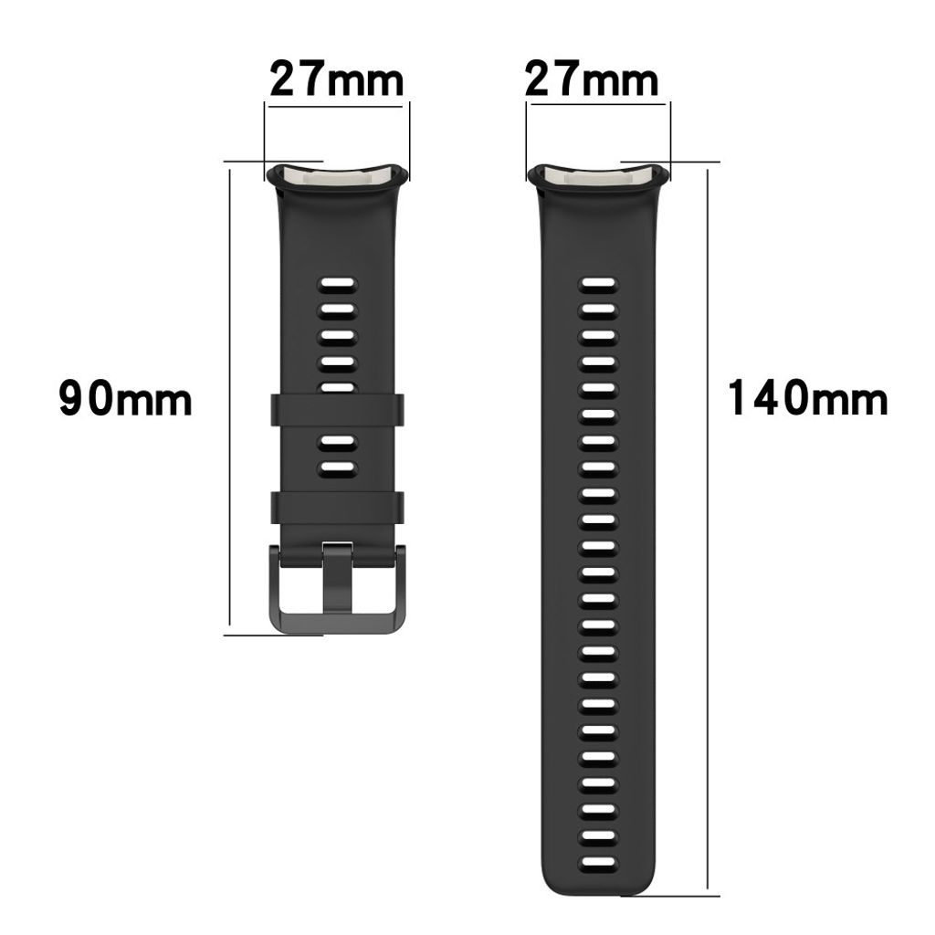 Polar Vantage V2 -silikoniranneke kellolle – musta