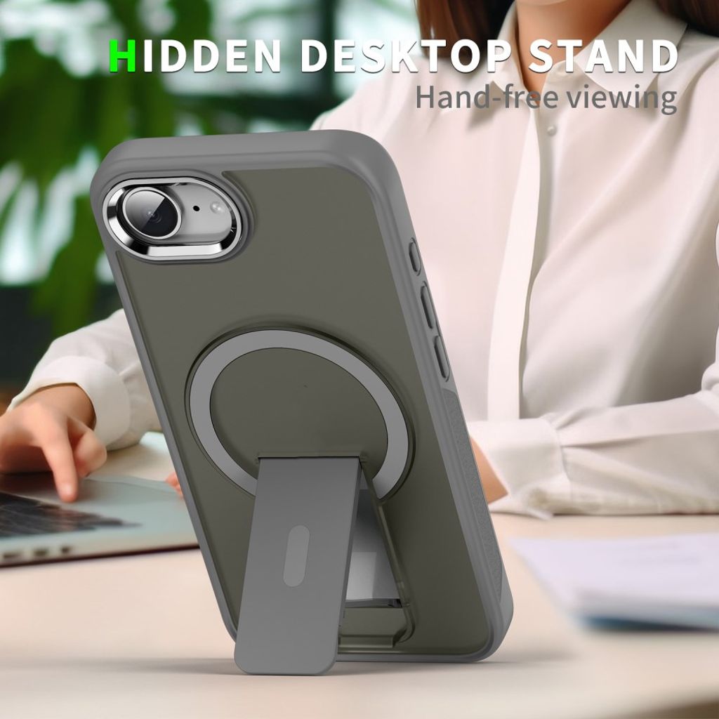 iPhone 16e Case MagSafe Compatible with Kickstand – Light Purple