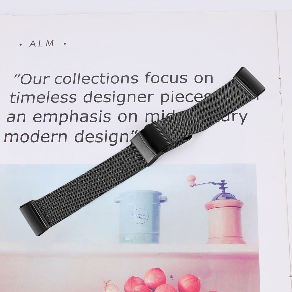 Fitbit Charge 3/Charge 4/SE Klokkereim – Svart