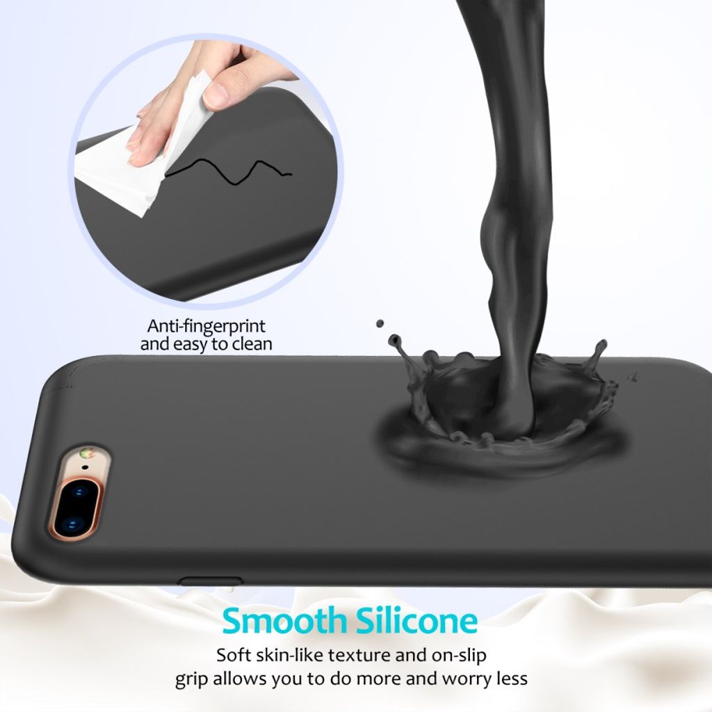 iPhone 8 Plus / 7 Plus Silikone Cover - Sort