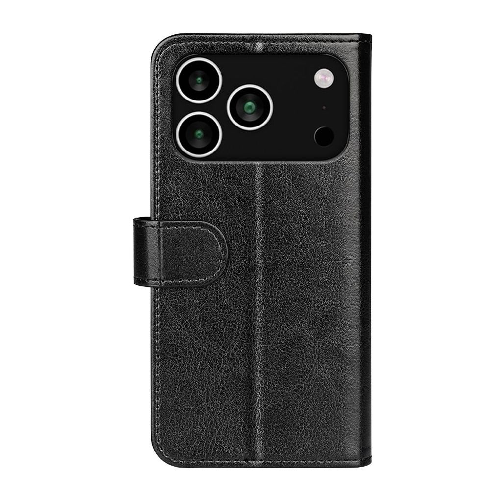 iPhone 18 Pro/17 Pro LommebokCover i PU skinn - Svart