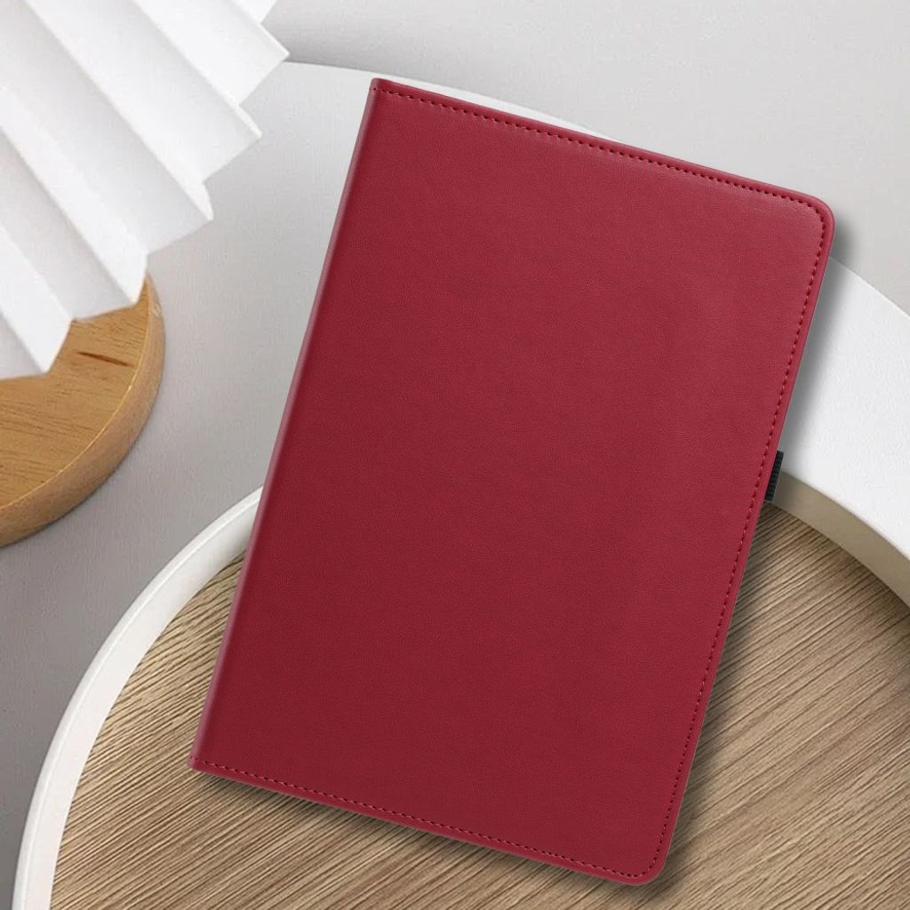 Samsung Galaxy Tab S12 Plus Fodral med Roterbart Stativ - Rose