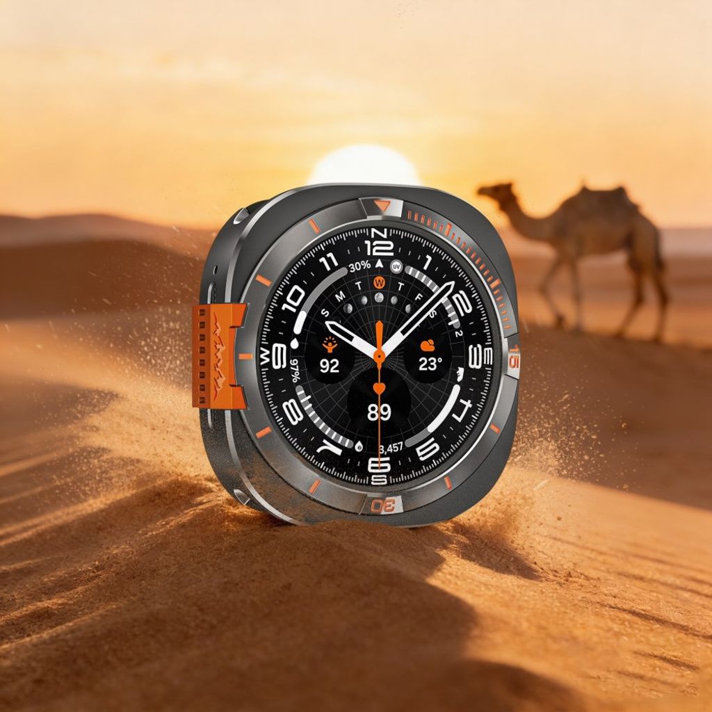 Samsung Galaxy Watch Ultra (2025) 47mm/Ultra 47mm Skal – Svart/Orange
