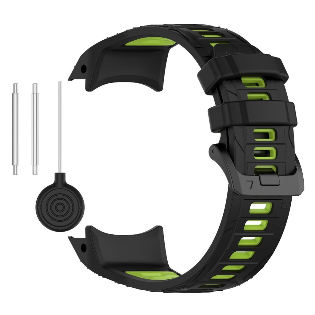 Garmin Instinct 3 45mm Silicone Watch Strap - Black/Green