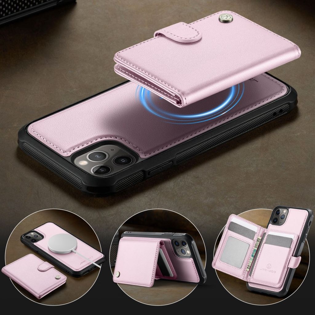 JEEHOOD iPhone 11 Pro Cover med MagSafe - Lyserød
