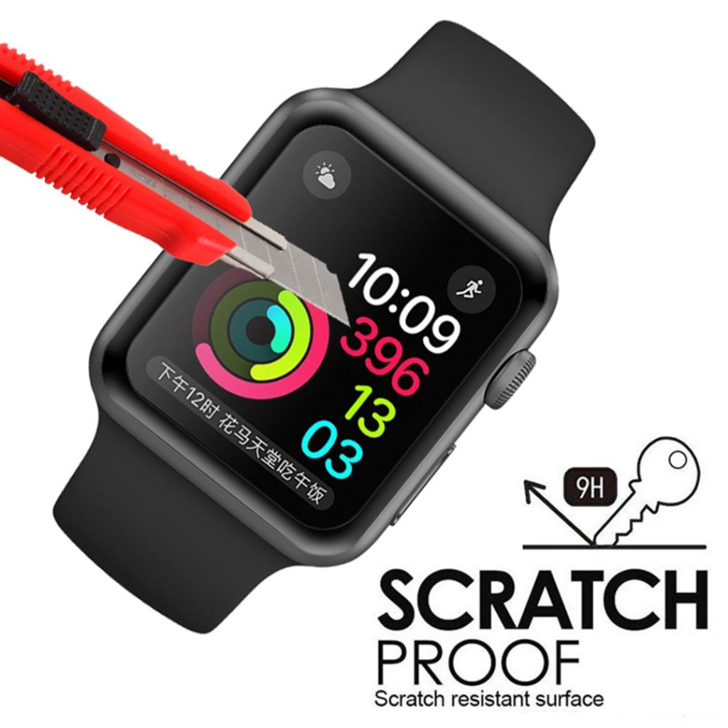 Apple Watch Series 4 Skjermbeskytter Herdet Glass 40mm - Gjennomsiktig