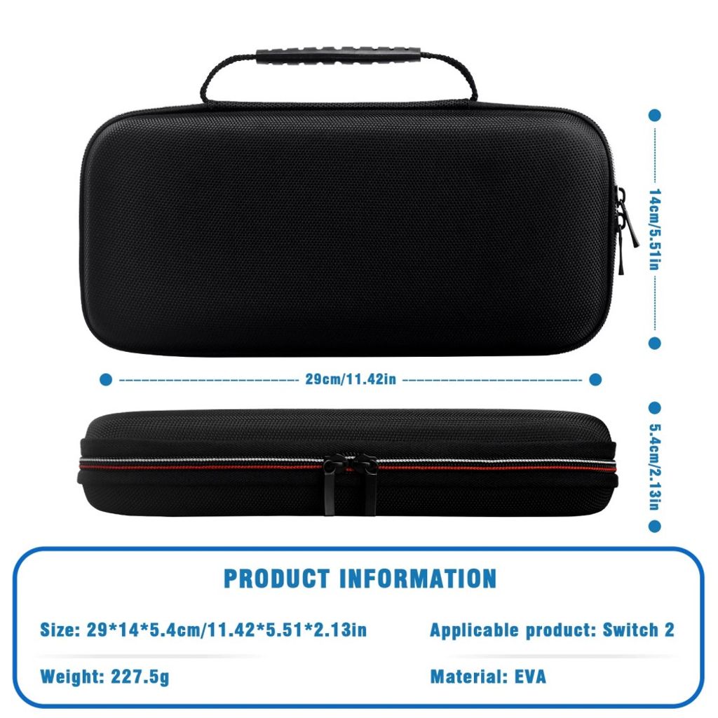 Nintendo Switch 2 Cover with storage bag - Black