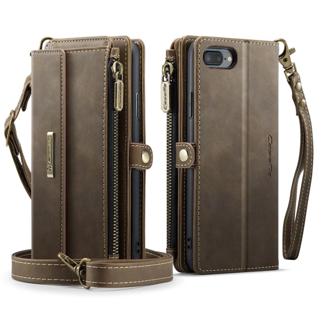 CASEME iPhone 6 Plus / 7 Plus / 8 Plus Kotelo - Ruskea