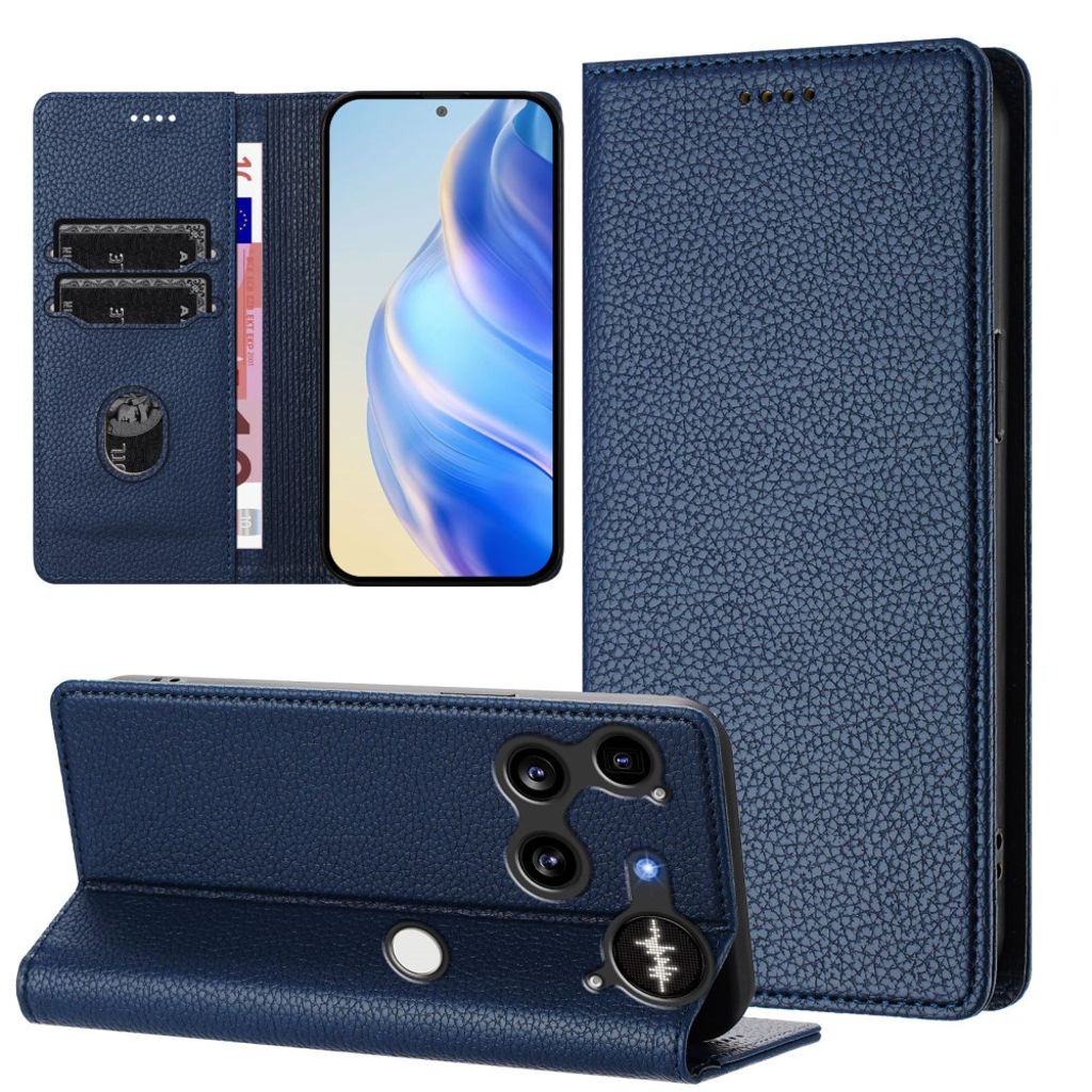 Nothing Phone (3) 5G Pungetui RFID-blokerende – Mørkeblå