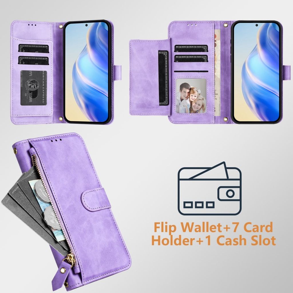 Xiaomi 15T Kotelo Korttipaikka - Violetti