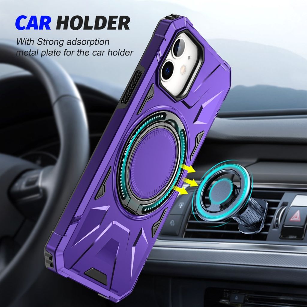 iPhone 11 Kuori Jalusta - Violetti