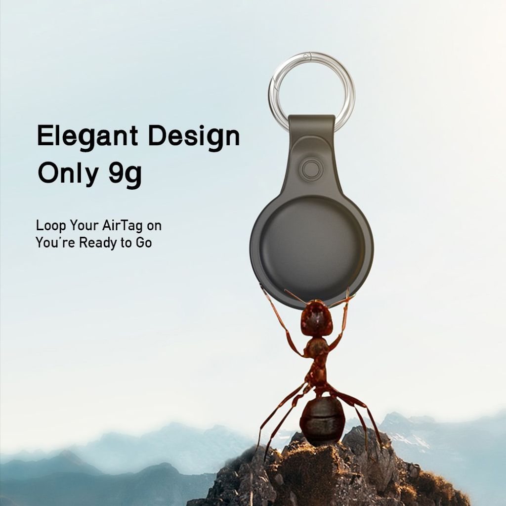 DUX DUCIS Apple AirTag etui 4-pakning med nøkkelring – flerfarget