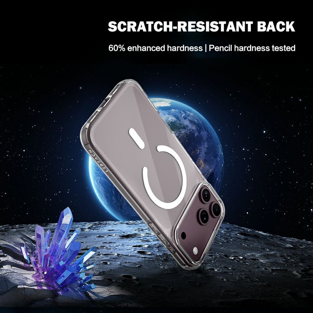 LEREACH iPhone 18 Pro Max/17 Pro Max MagSafe-yhteensopiva kuori - läpinäkyvä