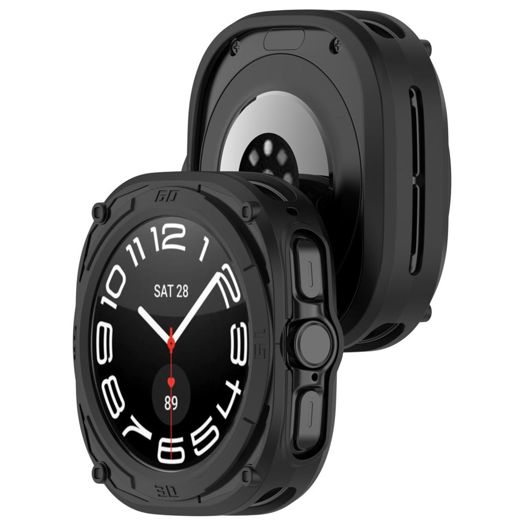 Samsung Galaxy Watch Ultra2 47mm Armor Mecha Støtsikkert Deksel - Svart