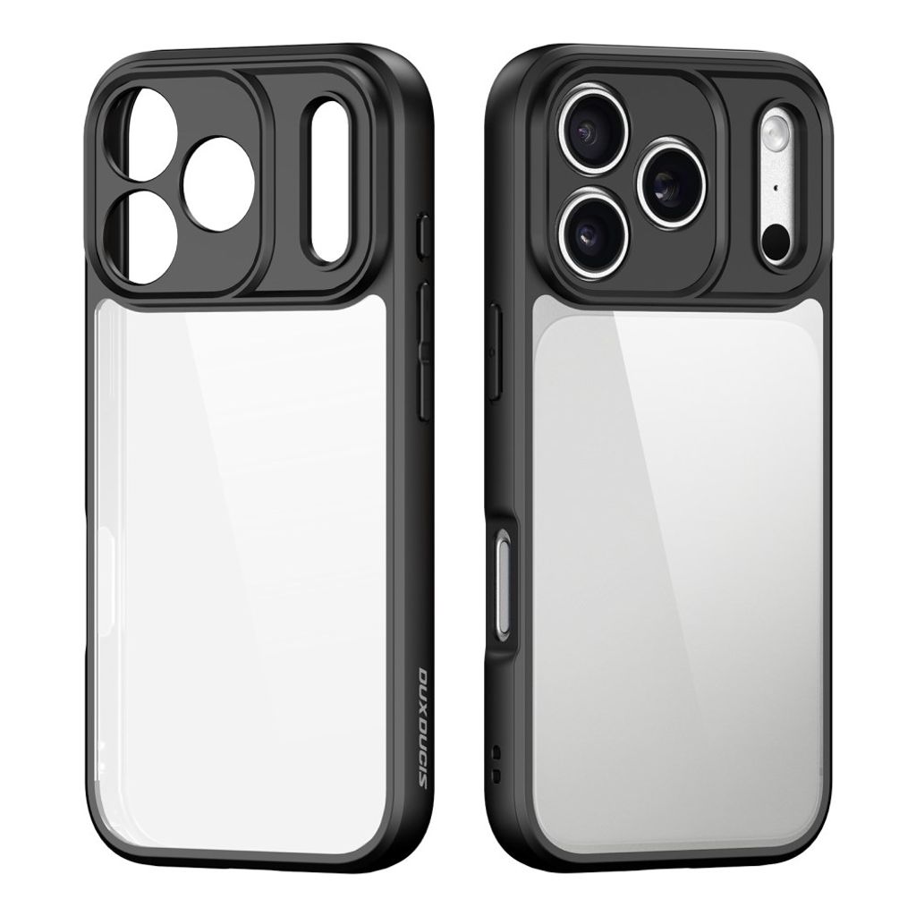 DUX DUCIS iPhone 17 Pro Max/iPhone 18 Pro Max kuori - musta/läpinäkyvä