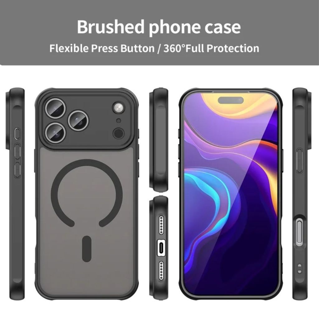 iPhone 18 Pro Max MagSafe -kuori näytönsuojalla - vihreä