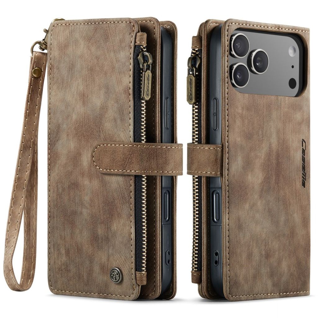 CASEME iPhone 17 Pro Max Etui med Stativ - Brun