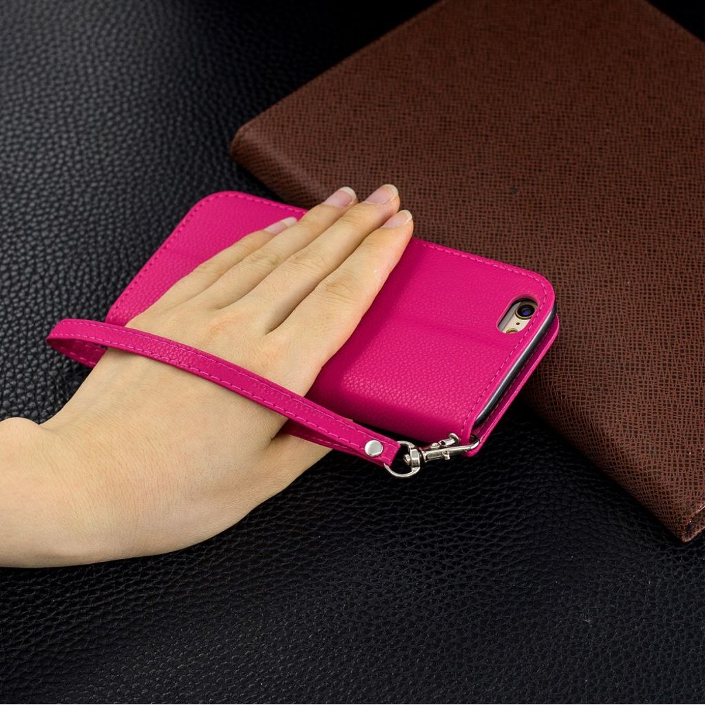 iPhone 6/6s Plånboksfodral med Kortfack - Rosa