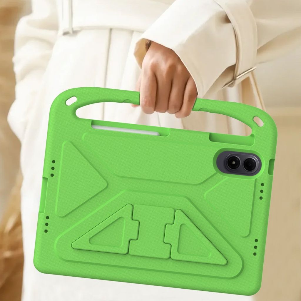 Xiaomi Redmi Pad 2 Pro Deksel med Håndgrep og Støtteben - Grønn