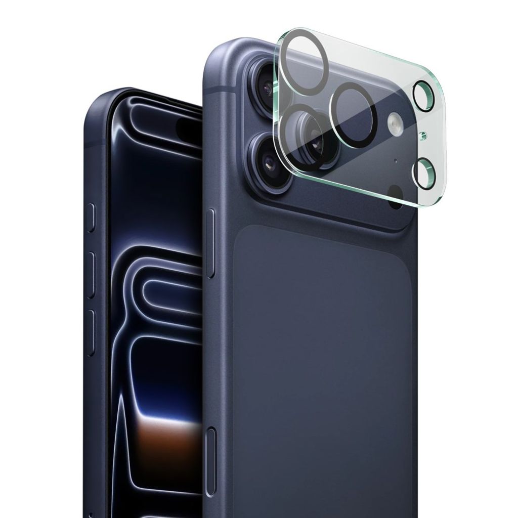 IMAK iPhone 18 Pro Max -linssinsuoja akryylikuorella - läpinäkyvä